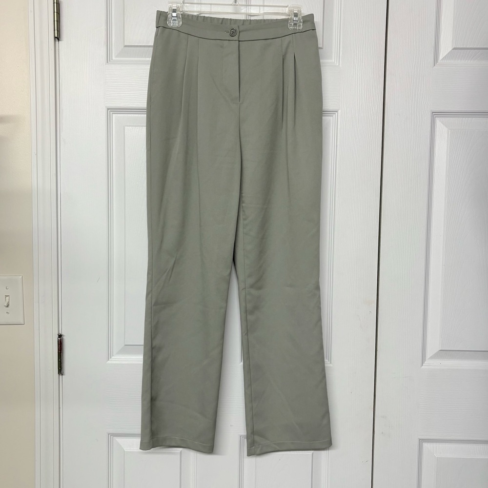 Sincerely Jules Sage Green Pleated Pants Sz M